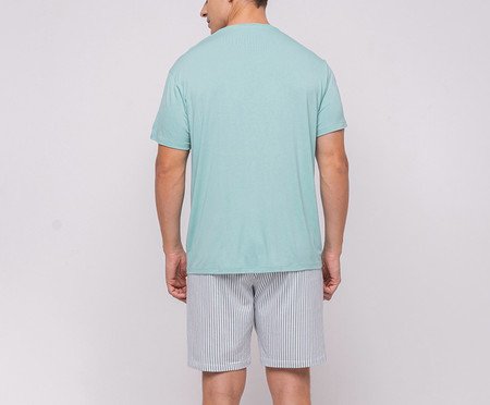Pijama Manga Curta com Bermuda Masculino | Westwing