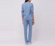 Pijama Manga Longa com Calça Feminino, blue | WestwingNow