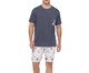 Pijama Manga Curta Masculino com Bermuda, black | WestwingNow