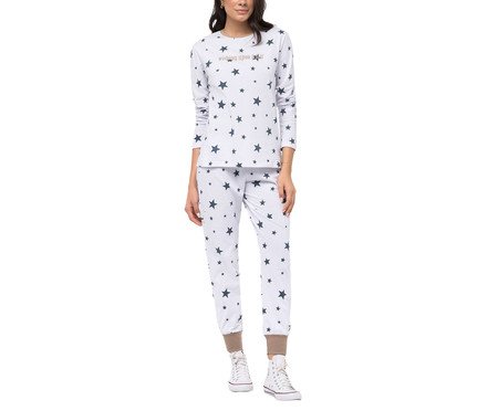 Pijama Manga Longa com Calça Jogger | Westwing
