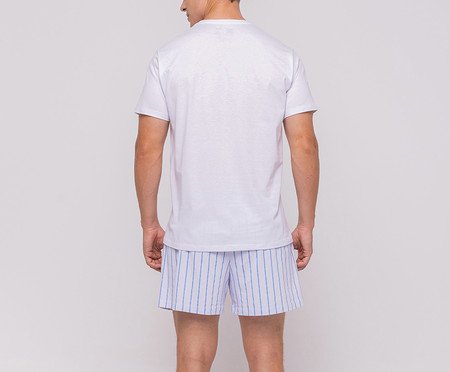 Pijama Manga Curta com Short Masculino | Westwing