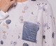 Pijama Manga Longa com Bolso em Fleece, beige | WestwingNow
