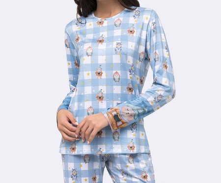 Pijama Manga Longa com calça Feminino | Westwing