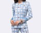 Pijama Manga Longa com calça Feminino, blue | WestwingNow
