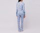 Pijama Manga Longa com calça Feminino, blue | WestwingNow