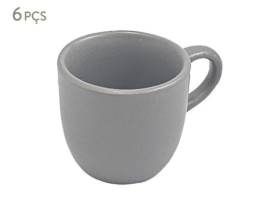 Jogo de Xícaras para Café Medi Cinza, grey | WestwingNow
