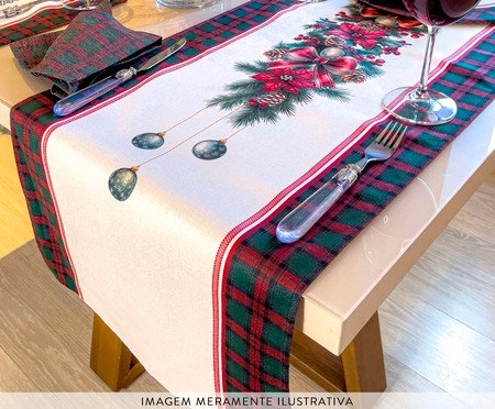 Caminho de Mesa Natalino Noite Feliz - 42X141cm | Westwing
