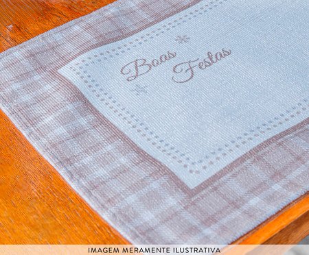Jogo Americano Natalino Boas Festas - 48X30,5cm | Westwing