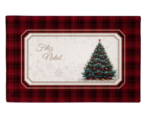 Jogo Americano Natalino Tradição Encantada - 48X30,5cm, red | WestwingNow