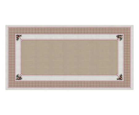 Toalha de Mesa Natalina Pinhas e Encanto - 1,4X2,70m | Westwing