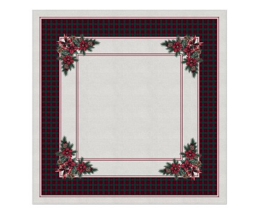 Toalha de Mesa Natalina Noite Feliz - 1,4X1,40m, white | WestwingNow