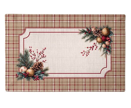 Jogo Americano Natalino Pinhas e Encanto - 48X30,5cm | Westwing