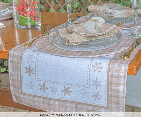 Caminho de Mesa Natalino Boas Festas - 42X141cm | Westwing