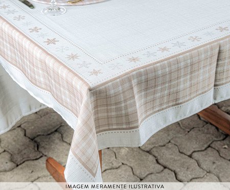 Toalha de Mesa Natalina Boas Festas - 1,4X2,70m | Westwing