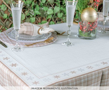 Toalha de Mesa Natalina Boas Festas - 1,4X2,20m | Westwing