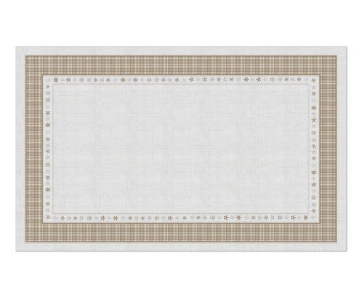Toalha de Mesa Natalina Boas Festas - 1,4X2,20m, beige | WestwingNow