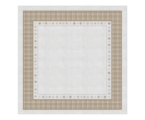 Toalha de Mesa Natalina Boas Festas - 1,4X1,40m, beige | WestwingNow