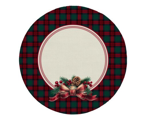 Capa para Sousplat Natalino Noite Feliz - 35X35cm, red | WestwingNow