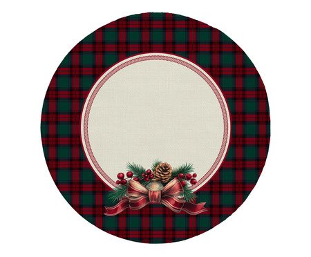 Capa para Sousplat Natalino Noite Feliz - 35X35cm | Westwing