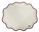 Lugar Americano Natalino com Bordado Toque de Luz Bordô - 44,5X38,5cm, beige | WestwingNow