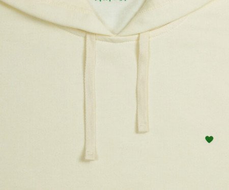 Moletom Comfy Vanille - Coração Micro Verde | Westwing