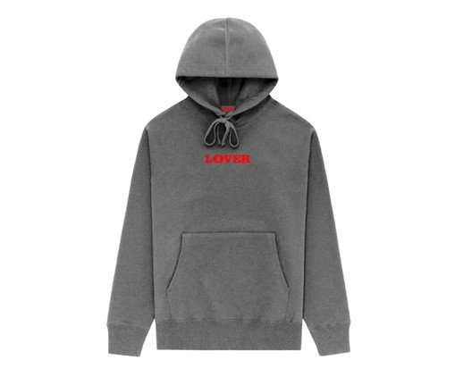 Moletom Super Cotton Lover - Cinza Mescla e Vermelho, grey | WestwingNow