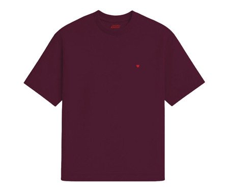 Camiseta Cotton Cherry Marie - Coração Micro Vermelho | Westwing
