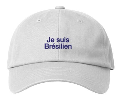 Bone Dad Hat Je suis Brésilien - Azul Marinho e Branco, white | WestwingNow