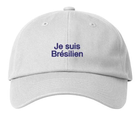 Bone Dad Hat Je suis Brésilien - Azul Marinho e Branco | Westwing