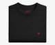 Camiseta Cotton Preta - Coração Micro Vermelho, black | WestwingNow