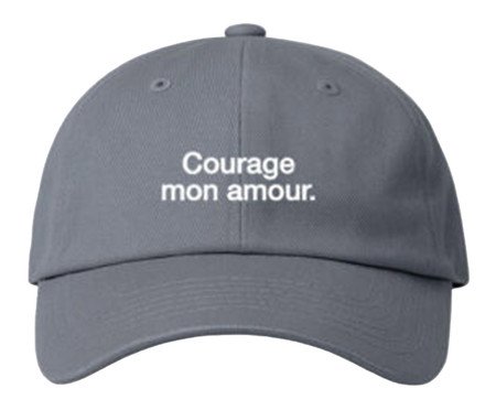 Bone Dad Hat Courage mon amour - Branco e Cinza | Westwing