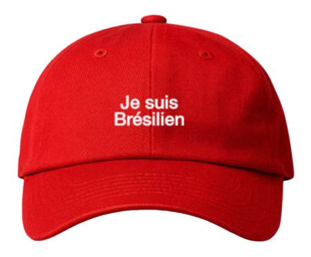Bone Dad Hat Je suis Brésilien - Branco e Vermelho | Westwing