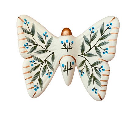 Enfeite de Parede Borboleta Floral Azul | Westwing