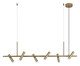Pendente Zione Dourado Bivolt - 22,5X8,5X116cm, Dourado | WestwingNow