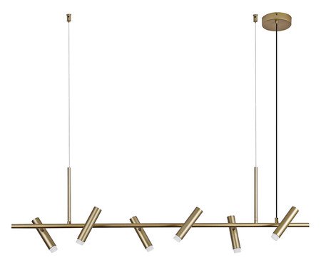 Pendente Zione Dourado Bivolt - 22,5X8,5X116cm | Westwing