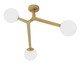 Plafon Colli Dourado Bivolt - 68X47X68cm, Dourado | WestwingNow