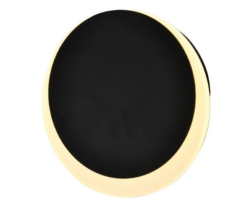 Arandela Calla Preto 6W - 15X15cm, Preto | WestwingNow