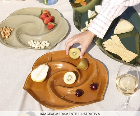 Centro de Mesa Redondo Flor Terracota | Westwing