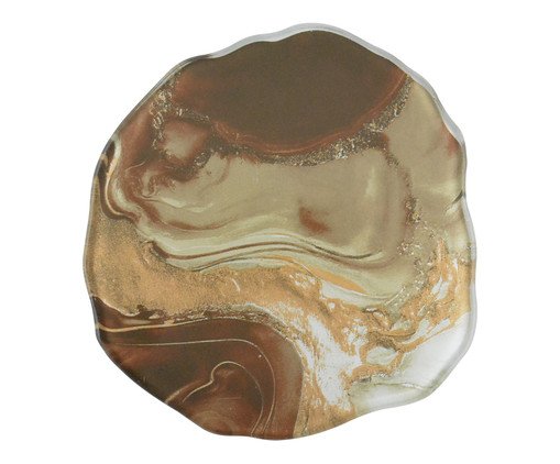 Centro de Mesa Redondo Stone Quartzo ll Marrom, brown | WestwingNow