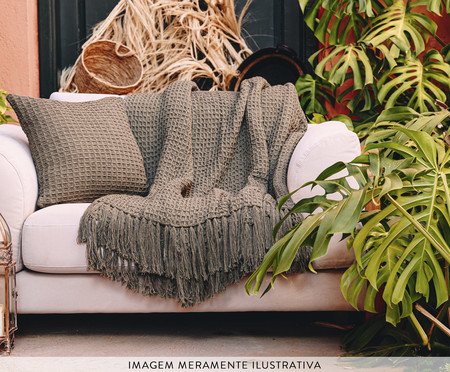 Manta Aurimel Verde Musgo | Westwing