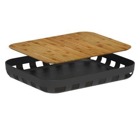 Bandeja Retangular Lume Preto | Westwing