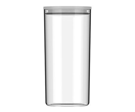 Pote Hermético Redondo Duo Lock Branco Fechado Branco | Westwing