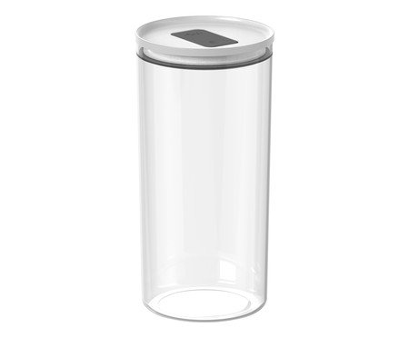 Pote Hermético Redondo Duo Lock Branco Fechado Branco | Westwing