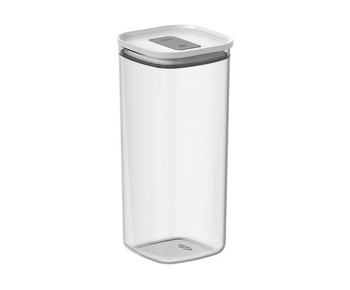 Pote Hermético Quadrado Duo Lock Branco Fechado Branco, white | WestwingNow
