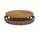 Bandeja Redonda Lume Amendoa Marrom, brown | WestwingNow