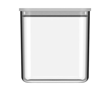 Pote Hermético Retangular Duo Lock Branco Fechado Branco | Westwing