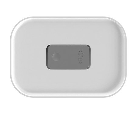 Pote Hermético Retangular Duo Lock Branco Fechado Branco | Westwing