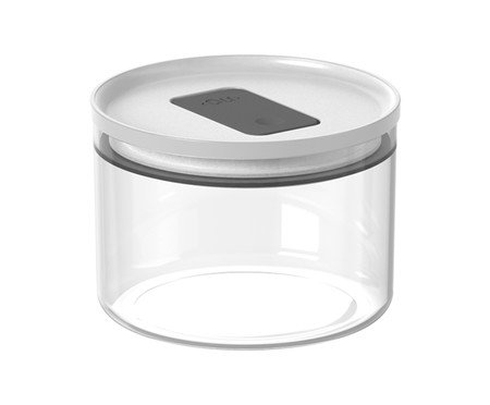 Pote Hermético Redondo Duo Lock Branco Fechado Branco | Westwing