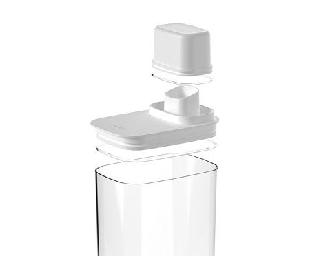 Pote Hermético Com Medidor Drop Branco Fech Branco | Westwing