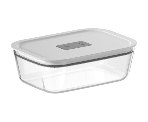 Pote de Vidro Hermético Fresh Lock Branco Fechado Branco, white | WestwingNow